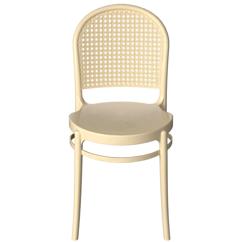 Cadeira de plastico telinha natural